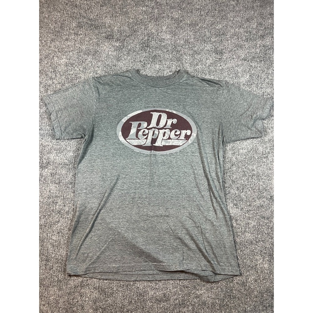 Dr Pepper Tee Luv Mens' Medium Soda Pop Distressed Logo Graphic Print T-Shirt